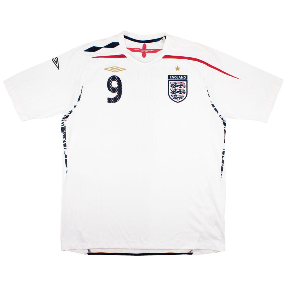 England 2007-09 Home Shirt (XL) Rooney #9 (Excellent)