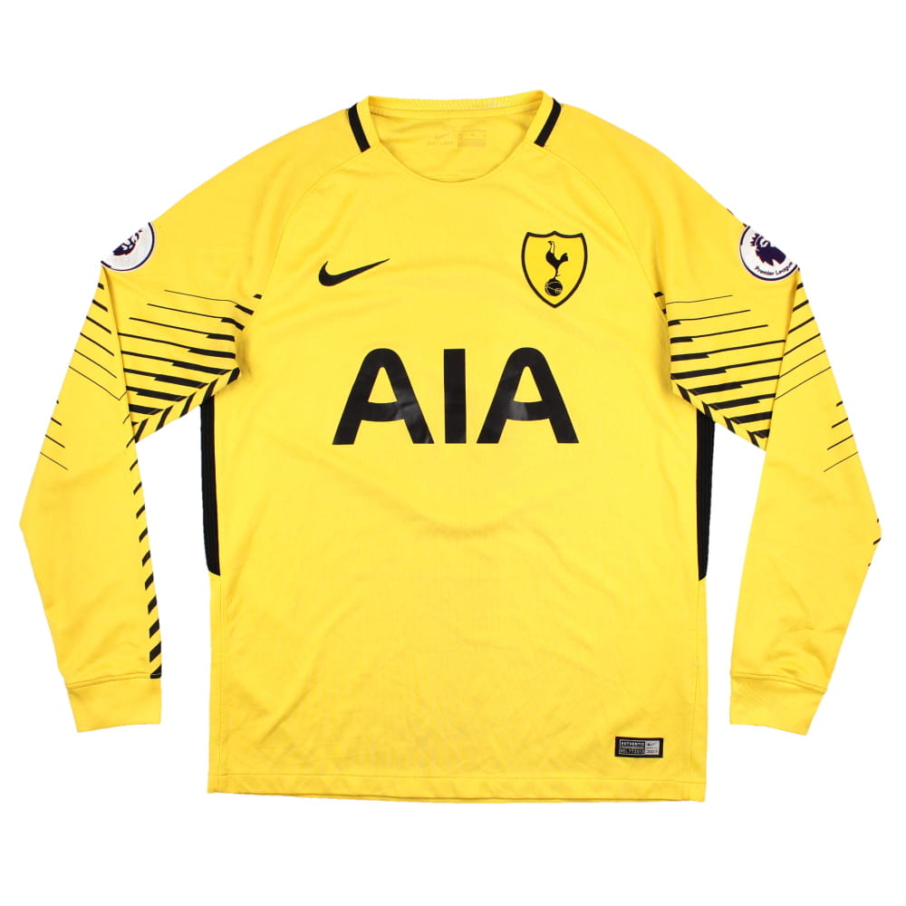 Tottenham 2017-18 Long Sleeve Goalkeeper Home Shirt (M) Lloris #1 (Excellent)