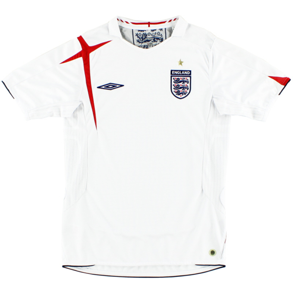 England 2005-2007 Home Shirt (XL) (Very Good) (Hurst 10)