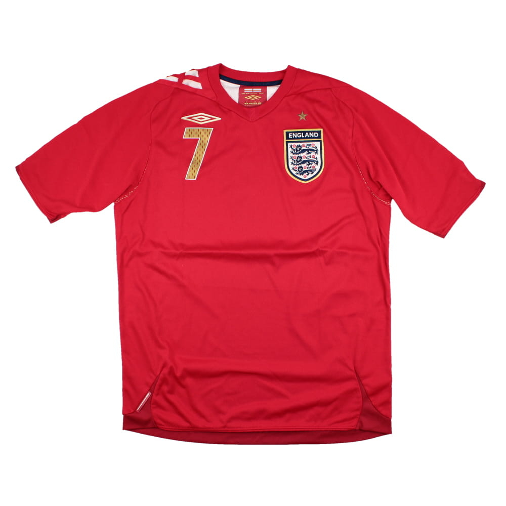 England 2006-08 Away Shirt (M) #7 (Excellent)