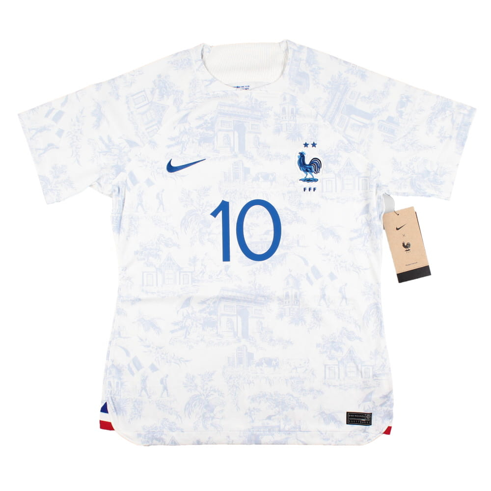 France 2022-23 Away Shirt (Mbappe #10) (Womens M) (Good) (VARANE 4)