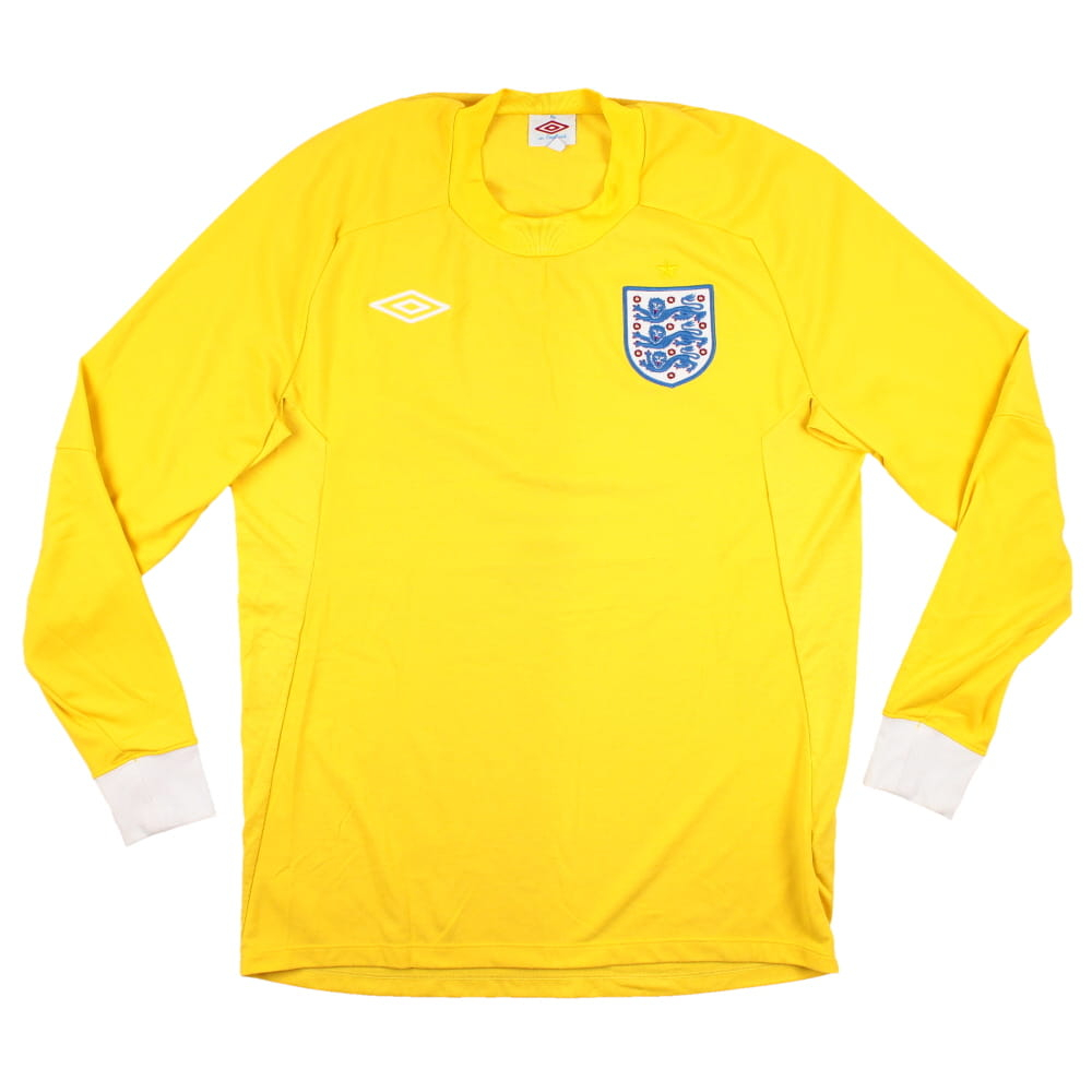 England 2010-11 Goalkeeper Long Sleeve Shirt (M) (Excellent) (SHILTON 1)