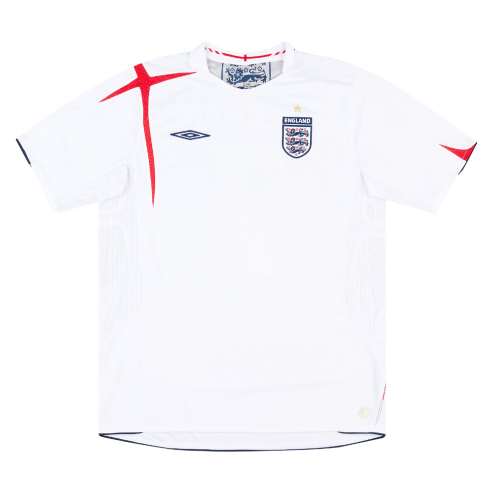 England 2005-07 Home Shirt (XL) (Very Good) (Hurst 10)