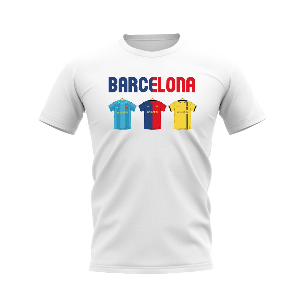 Barcelona 2008-2009 Retro Shirt T-shirt - Text (White) (Busquets 28)