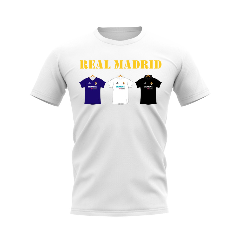 Real Madrid 2002-2003 Retro Shirt T-shirt - Text (White) (KROOS 8)