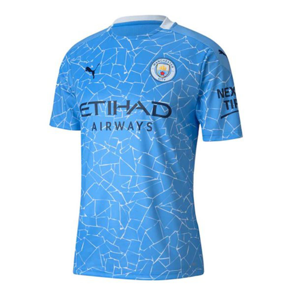 2020-2021 Manchester City Puma Home Football Shirt (KUN AGUERO 10)