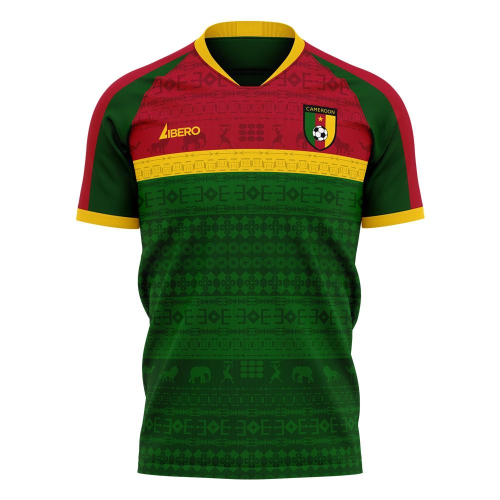 Cameroon 2024-2025 Home Concept Football Kit (Libero) (FOE 17)