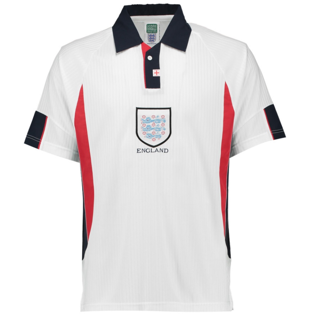 Score Draw England World Cup 1998 Home Shirt (Beckham 7)