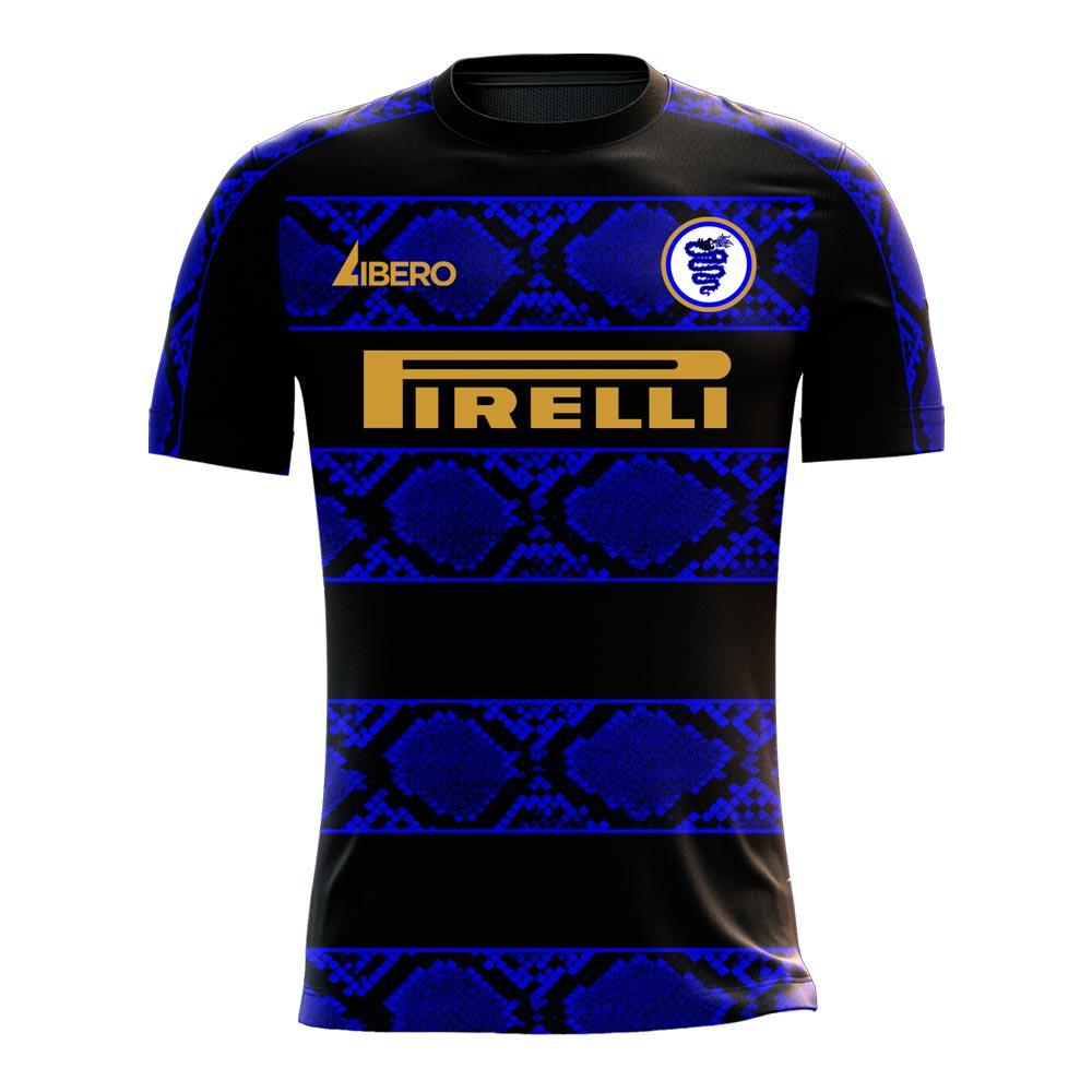 Nerazzurri Milan 2024-2025 Home Concept Football Kit (Libero) (DE VRIJ 6)