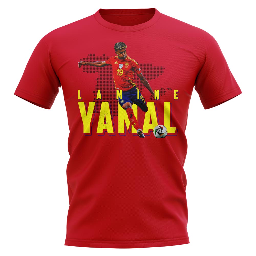 Lamine Yamal Spain 19 T-Shirt (Red)