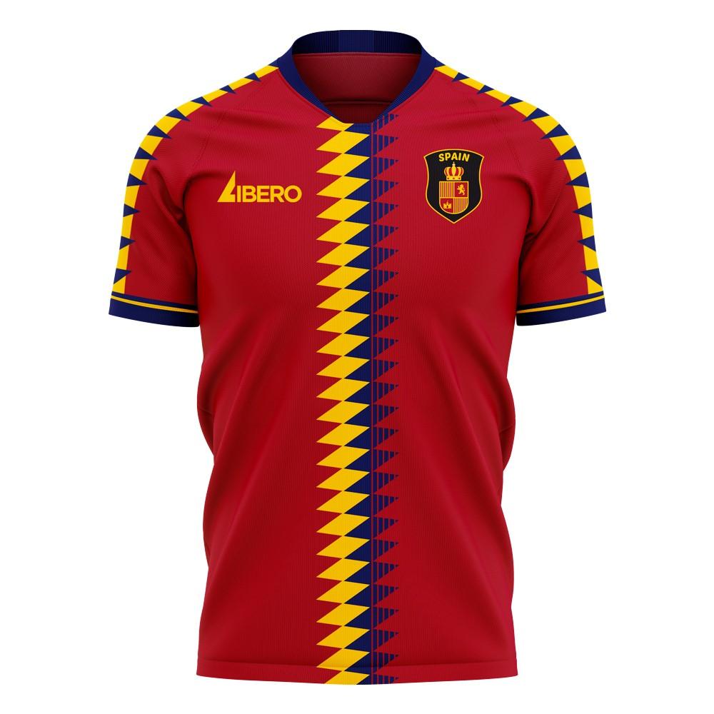 Spain 2024-2025 Home Concept Football Kit (Libero) (J NAVAS 22)