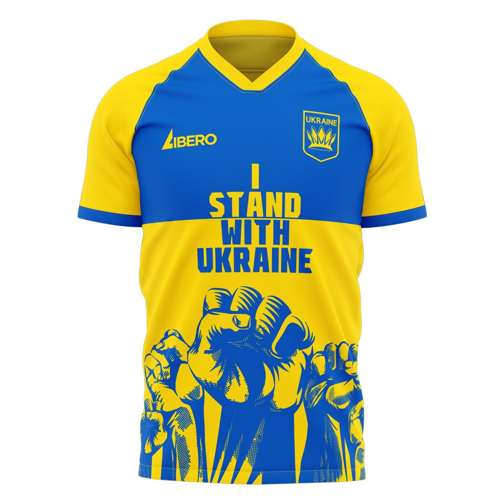 I Stand With Ukraine Concept Football Kit (Libero) (VORONIN 10)