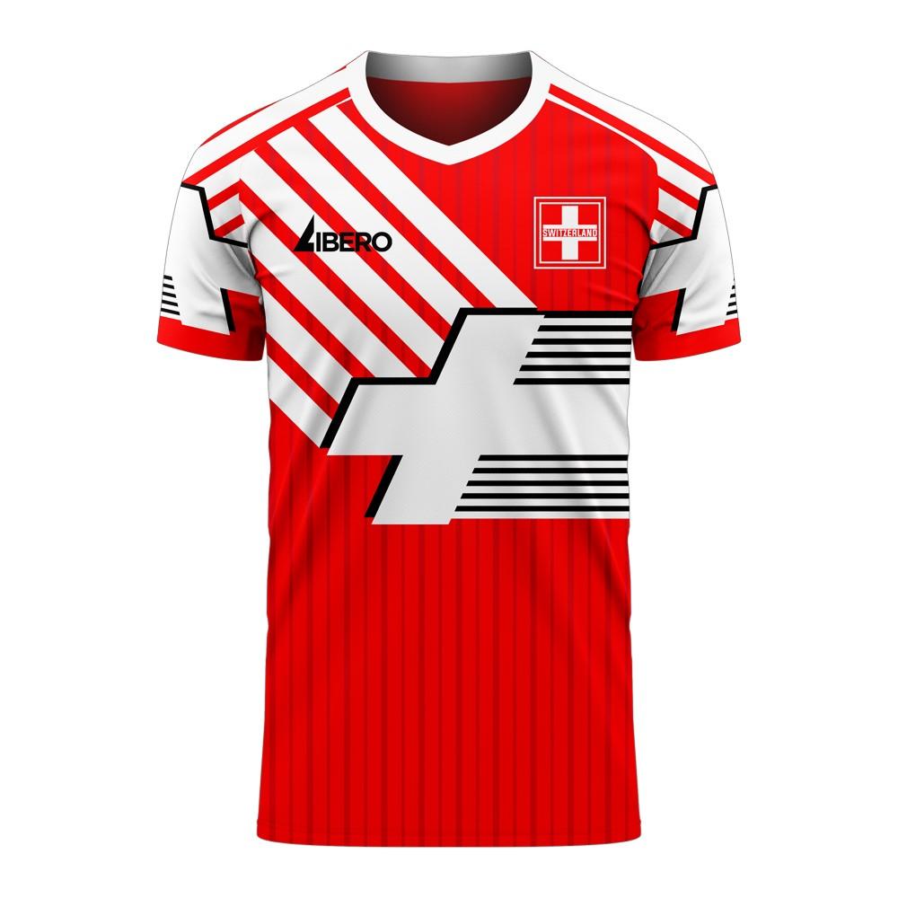 Switzerland 2024-2025 Retro Concept Football Kit (Libero) (SHAQIRI 23)