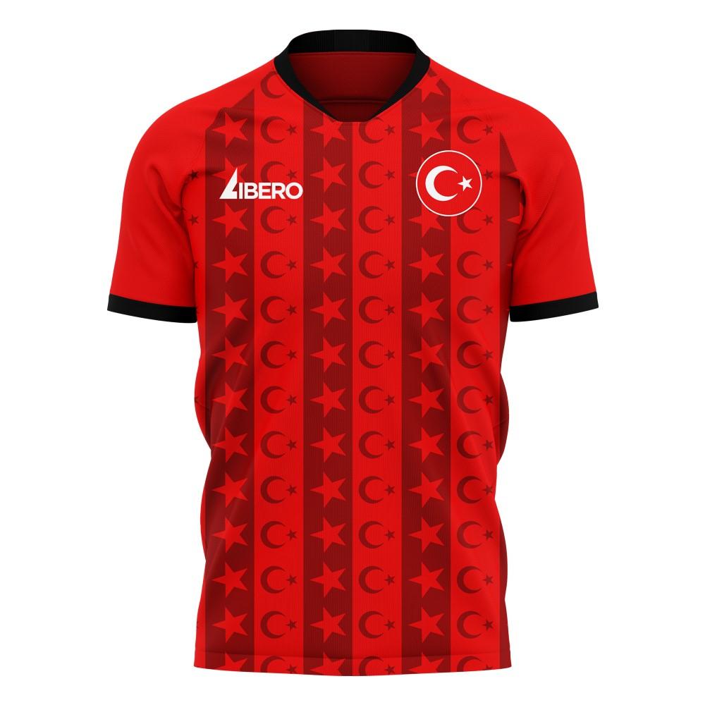 Turkey 2024-2025 Home Concept Football Kit (Libero) (UNDER 7)