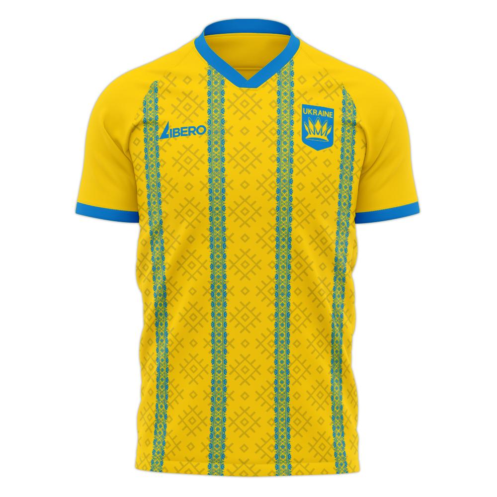 Ukraine 2024-2025 Home Concept Football Kit (Libero) (SHAPARENKO 10)