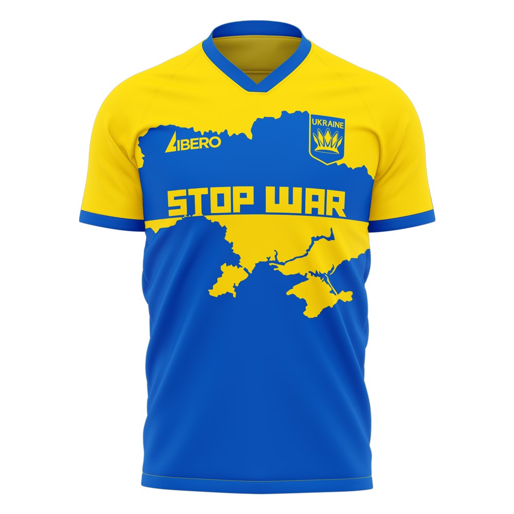 Ukraine Stop War Concept Football Kit (Libero) - Blue (SHEVCHENKO 7)