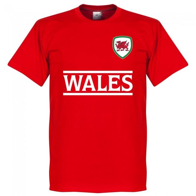 Wales Football Team T-Shirt - Red (Your Name)