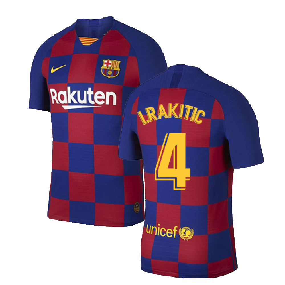 2019-2020 Barcelona Home Vapor Match Nike Shirt (Kids) (I.RAKITIC 4)