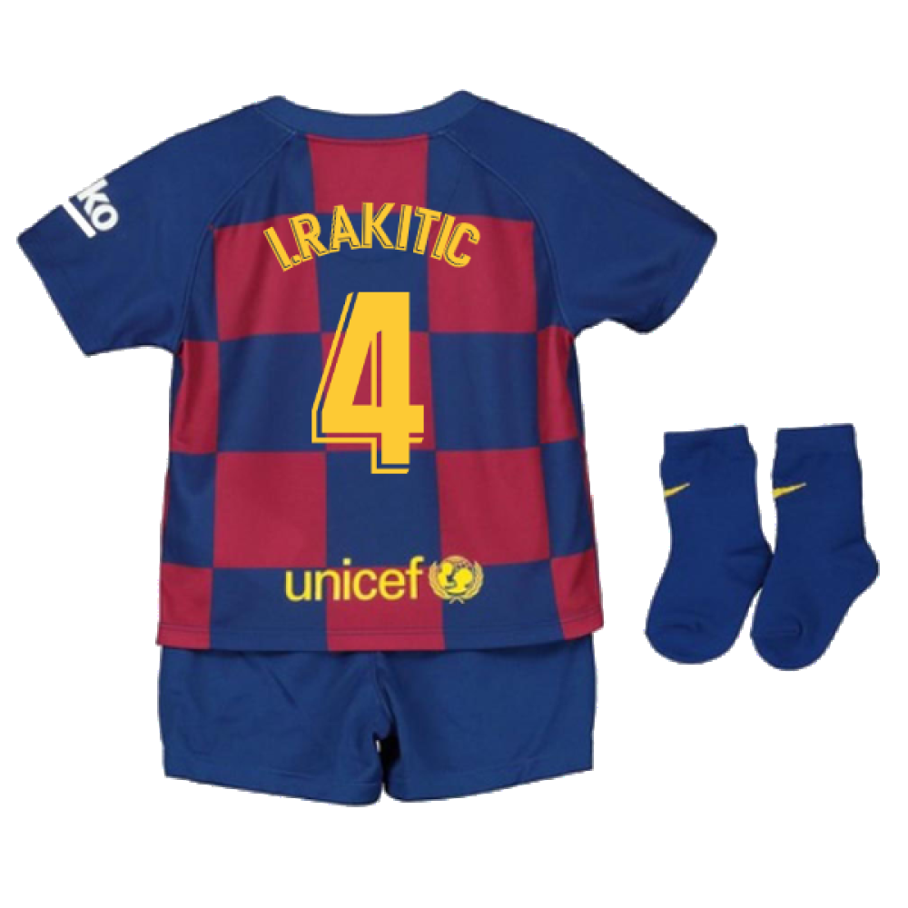 2019-2020 Barcelona Home Nike Baby Kit (I.RAKITIC 4)