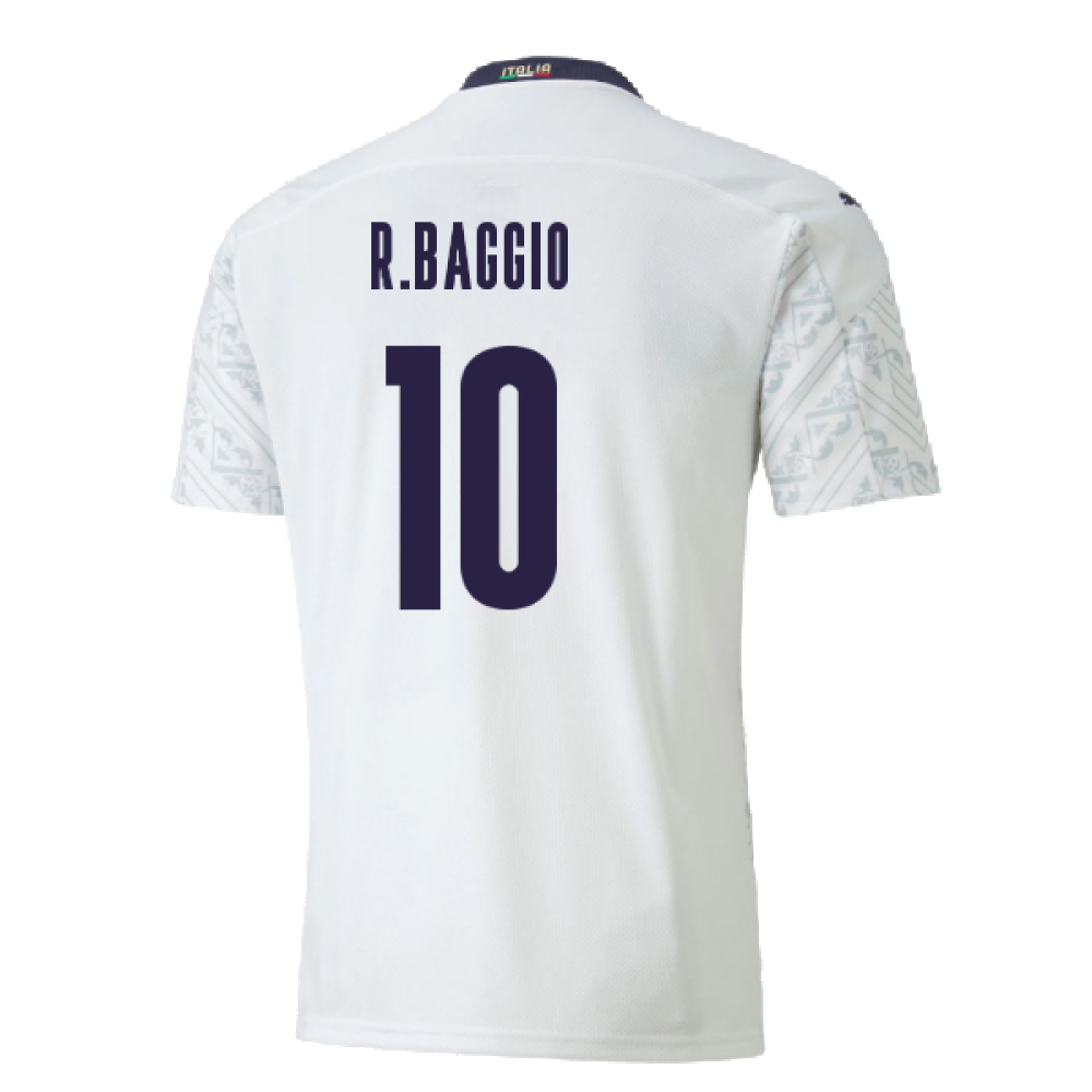 2020-2021 Italy Away Puma Football Shirt (Kids) (R.BAGGIO 10)