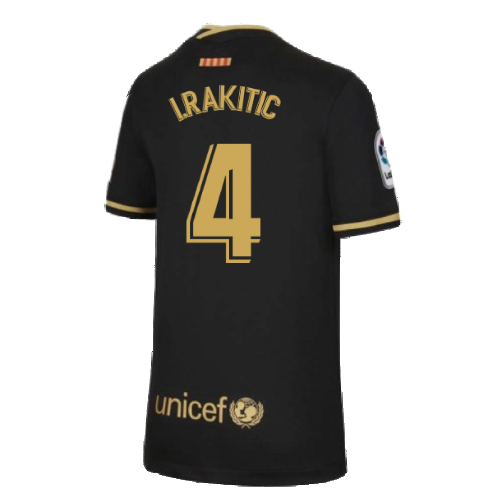 2020-2021 Barcelona Away Nike Shirt (Kids) (I.RAKITIC 4)