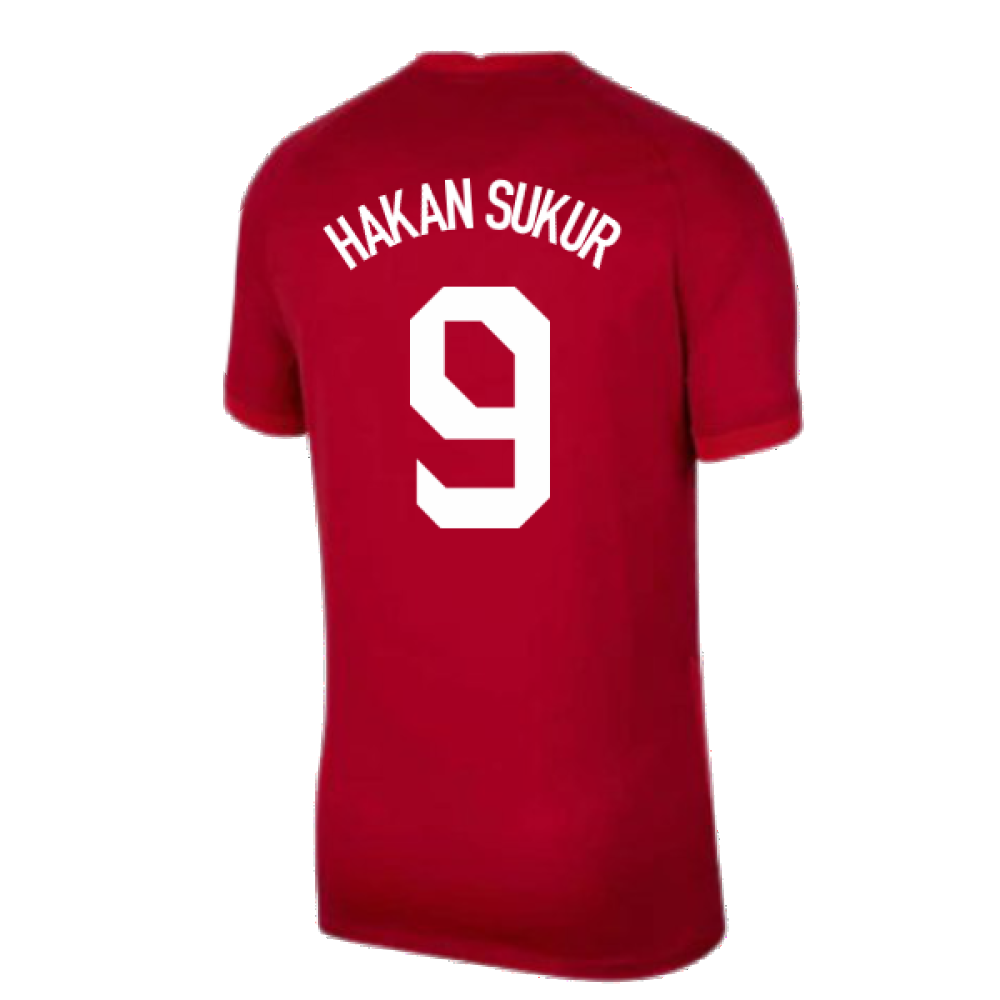 2020-2021 Turkey Away Nike Football Shirt (HAKAN SUKUR 9)