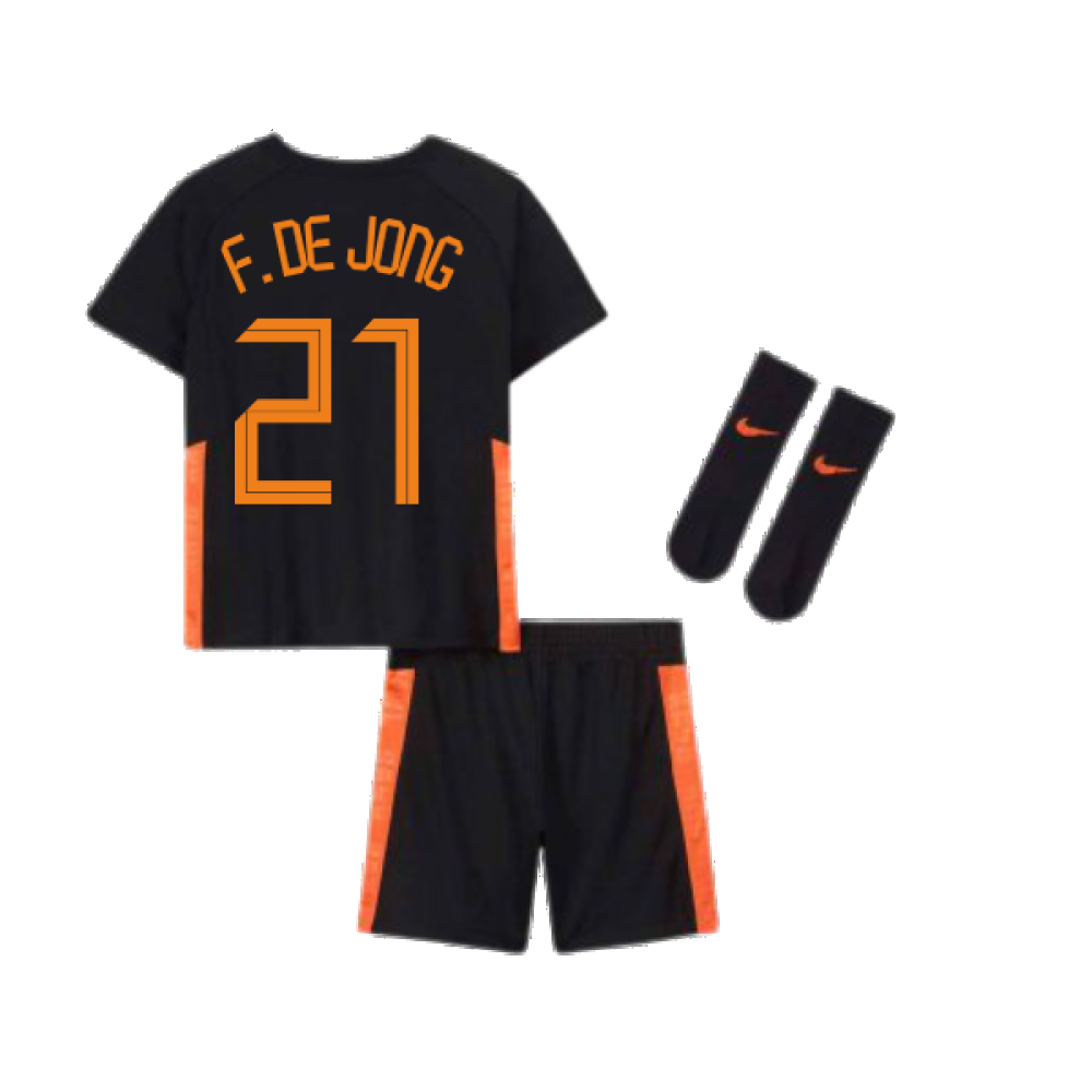 2020-2021 Holland Away Nike Baby Kit (F. DE JONG 21)