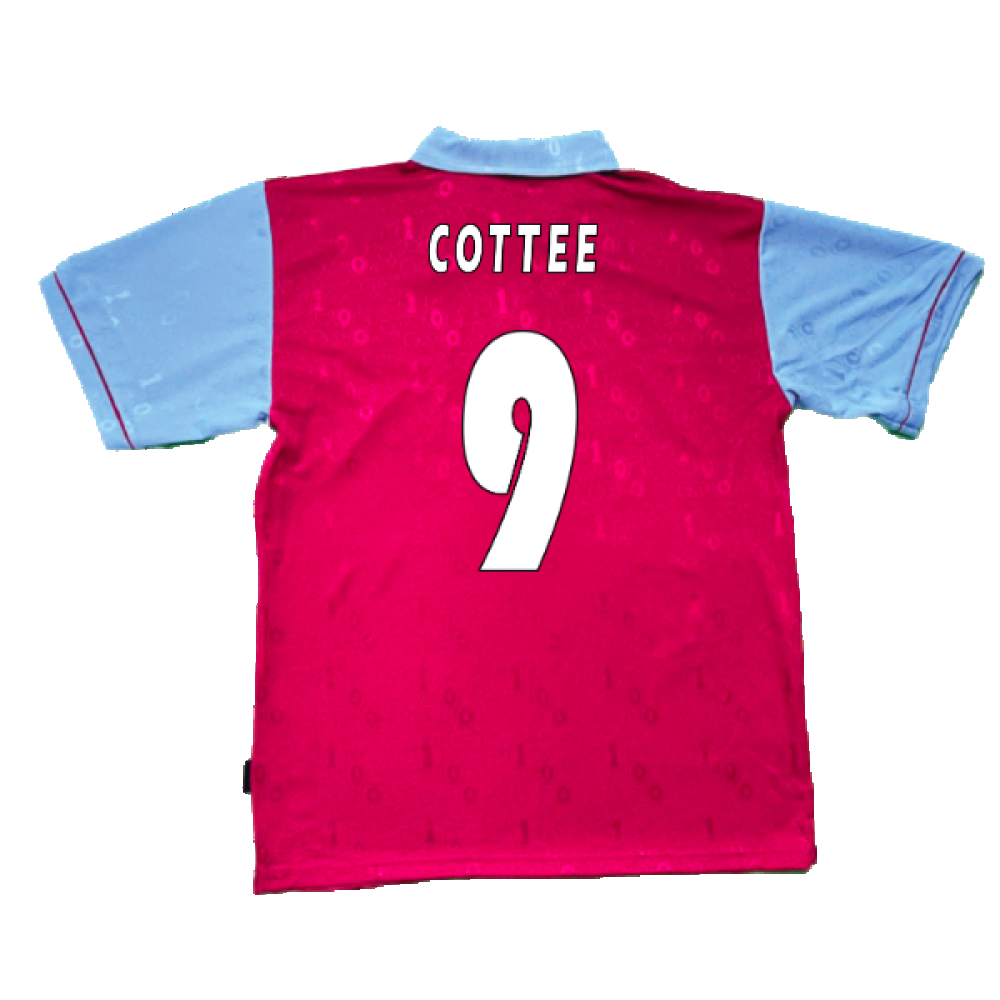 1995-1996 West Ham Centenary Pony Home Shirt (Cottee 9)