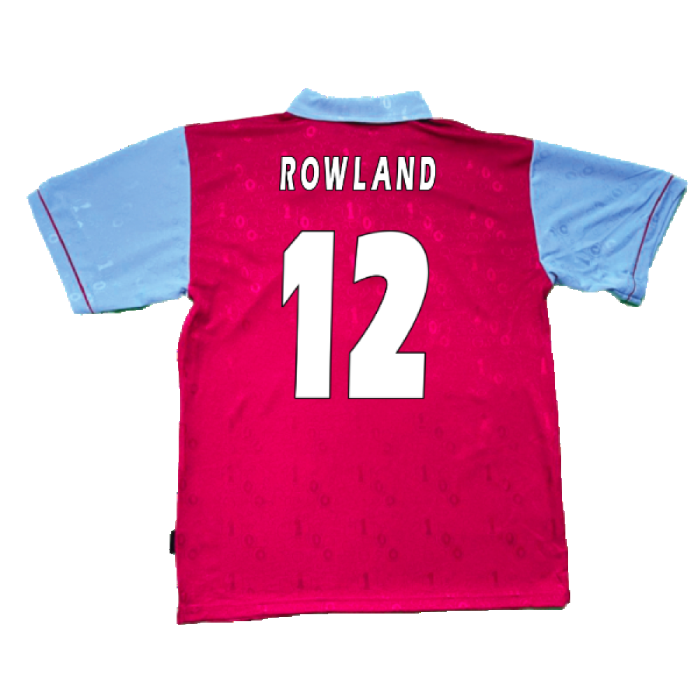 1995-1996 West Ham Centenary Pony Home Shirt (Rowland 12)