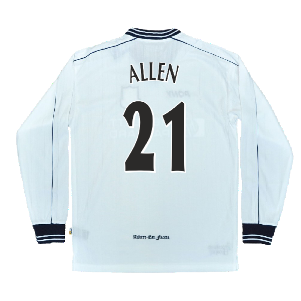 1997-1999 Tottenham Home LS Pony Retro Shirt (Allen 21)