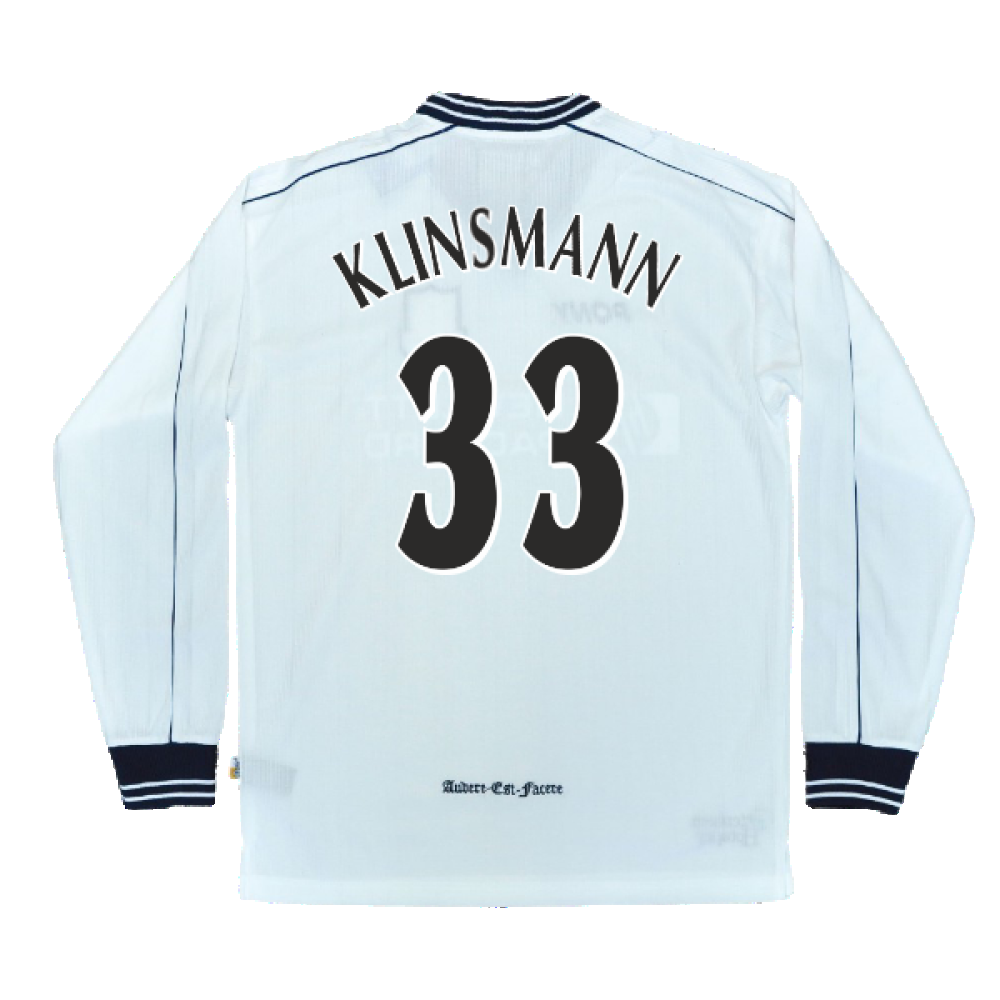 1997-1999 Tottenham Home LS Pony Retro Shirt (Klinsmann 33)