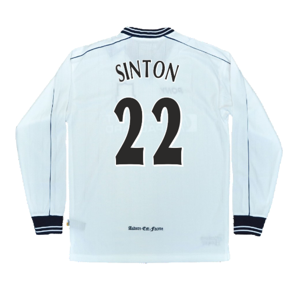 1997-1999 Tottenham Home LS Pony Retro Shirt (Sinton 22)