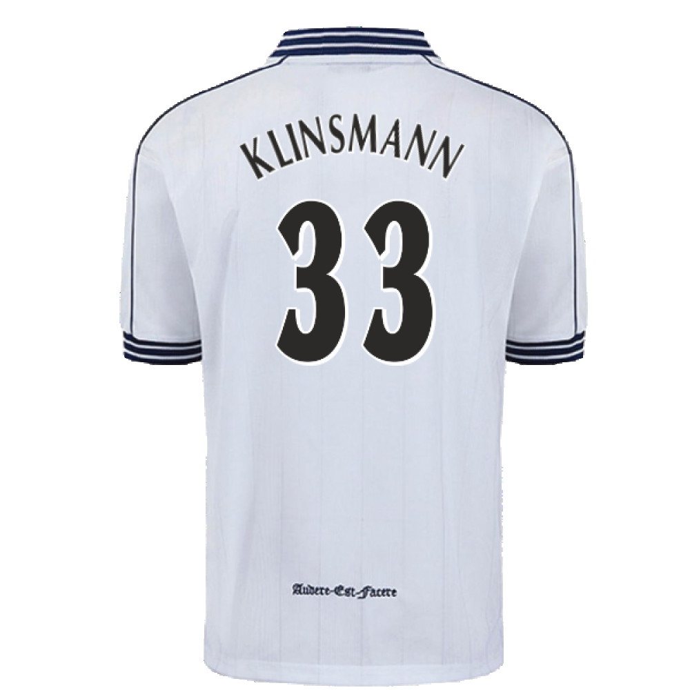 1997-1999 Tottenham Home Pony Retro Shirt (Klinsmann 33)