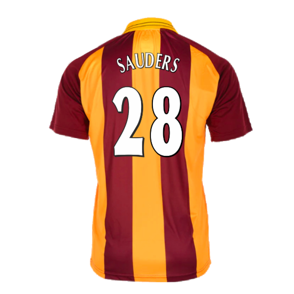 1999-2000 Bradford City Home Retro Shirt (Sauders 28)