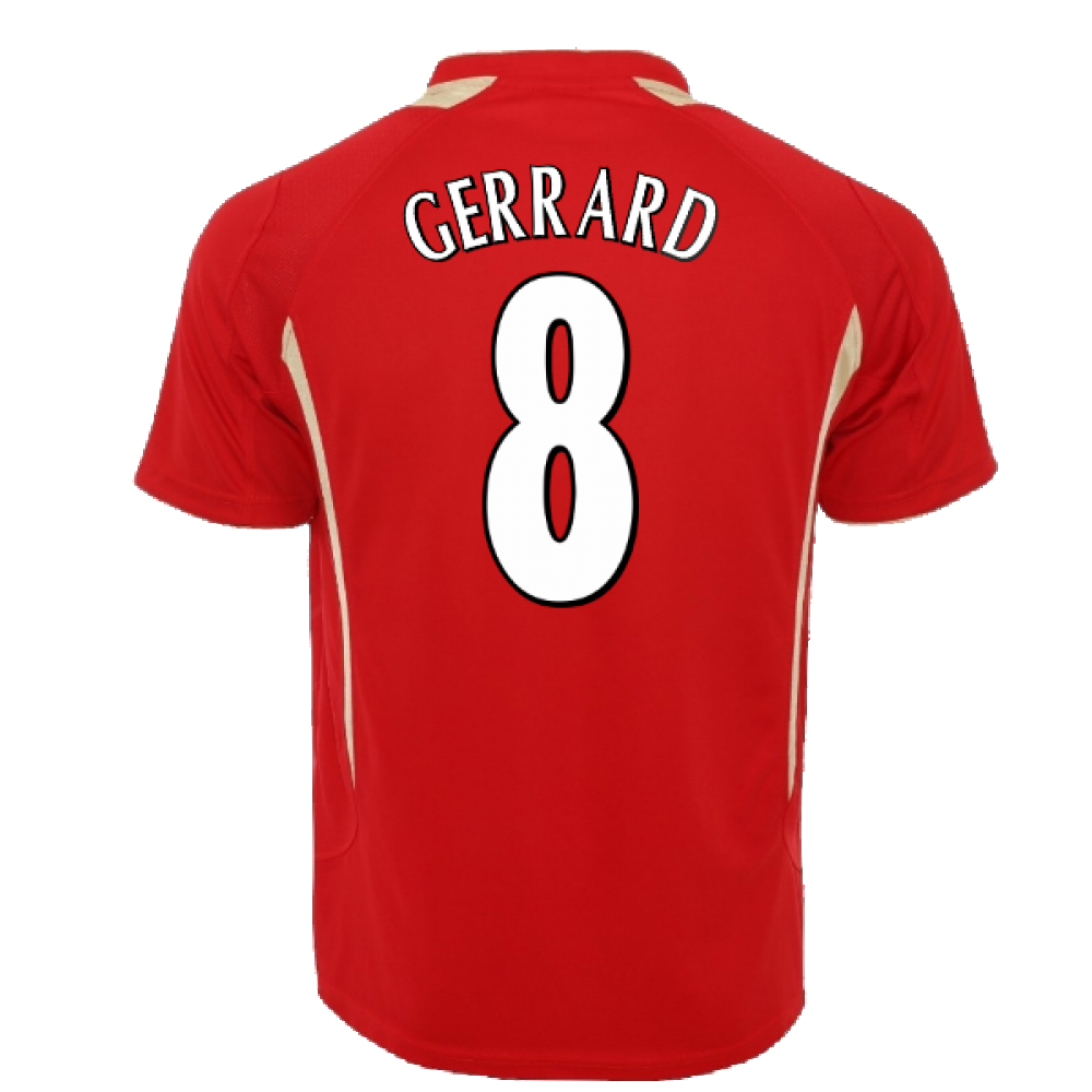 2005-2006 Liverpool Home CL Retro Shirt (GERRARD 8)