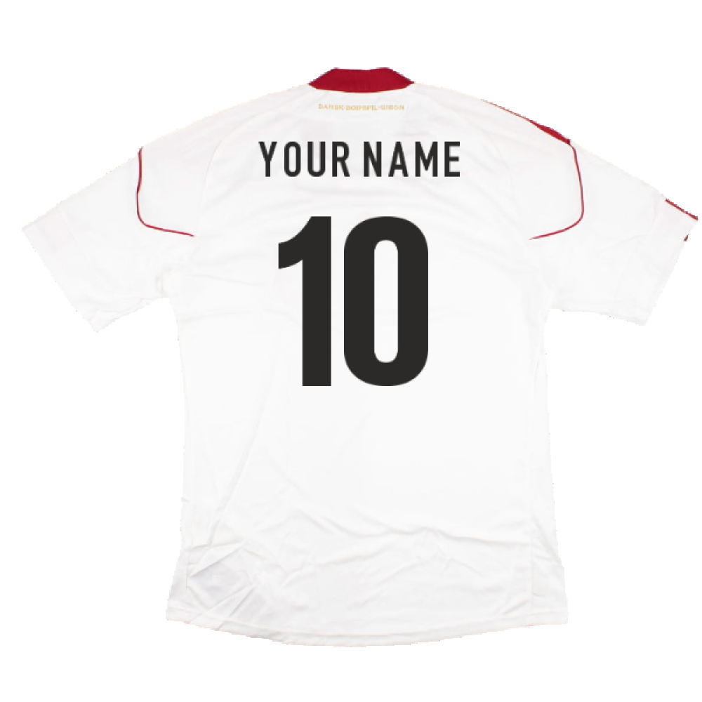 2010-2011 Denmark Away Shirt (Your Name)