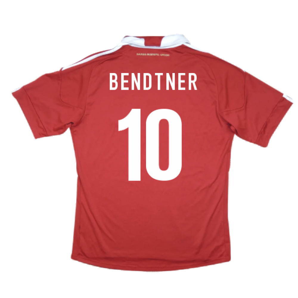 2010-2011 Denmark Home Shirt (Bendtner 10)