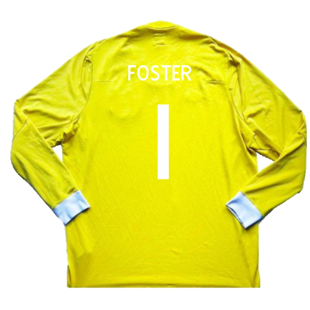 2010-2011 England Goalkeeper LS Shirt (Yellow) (Very Good) (Foster 1)