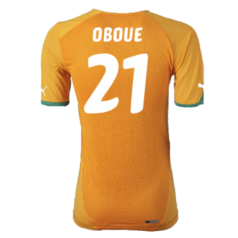 2010-2011 Ivory Coast Authentic Home Shirt (OBOUE 21)