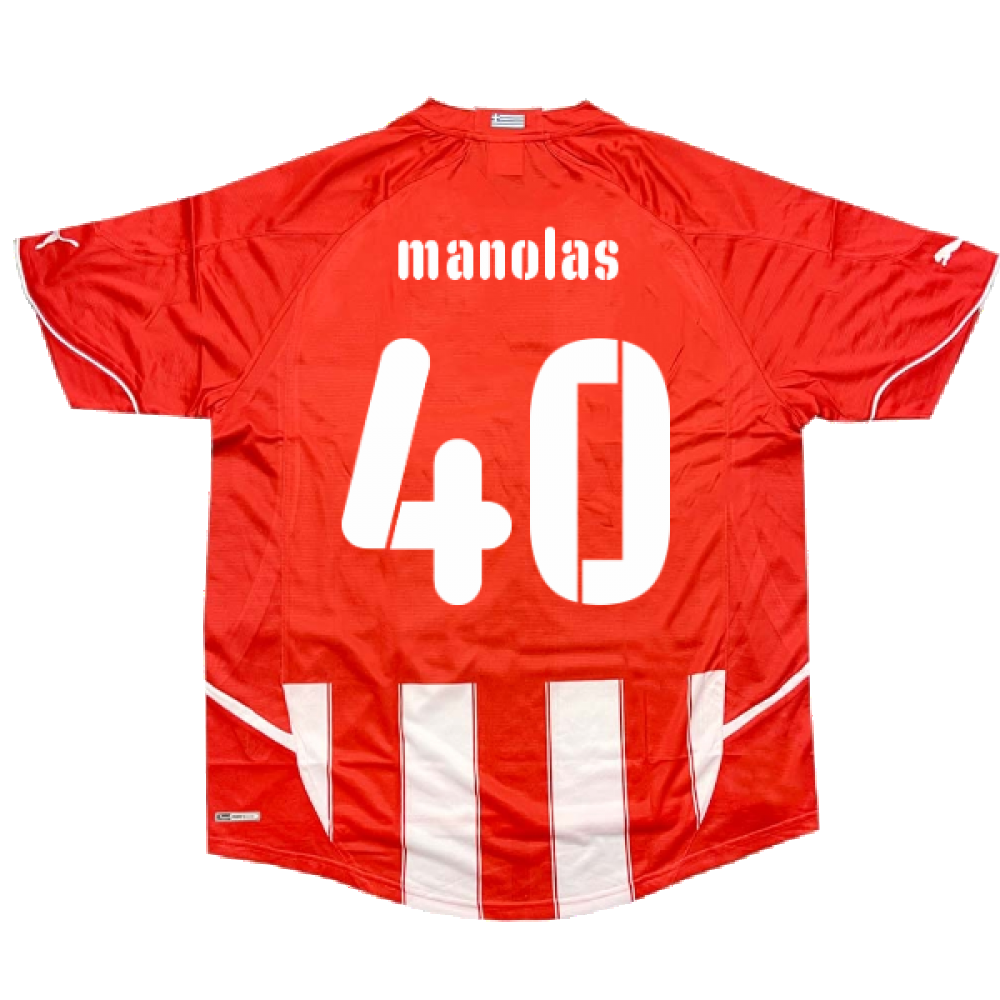 2010-2011 Olympiakos Home Shirt (Manolas 40)