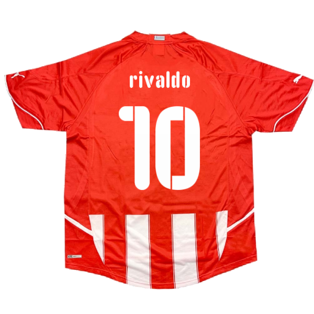 2010-2011 Olympiakos Home Shirt (Rivaldo 10)