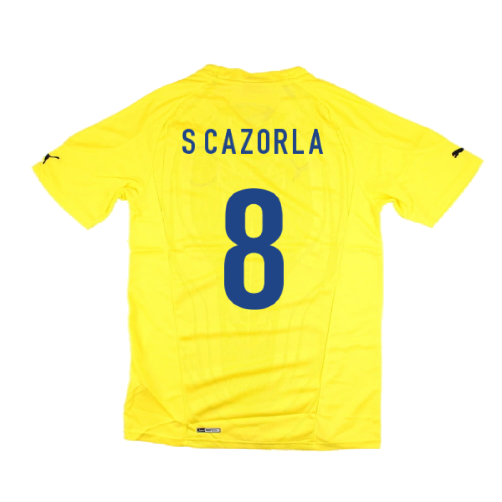 2010-2011 Villarreal Home Shirt (S Cazorla 8)