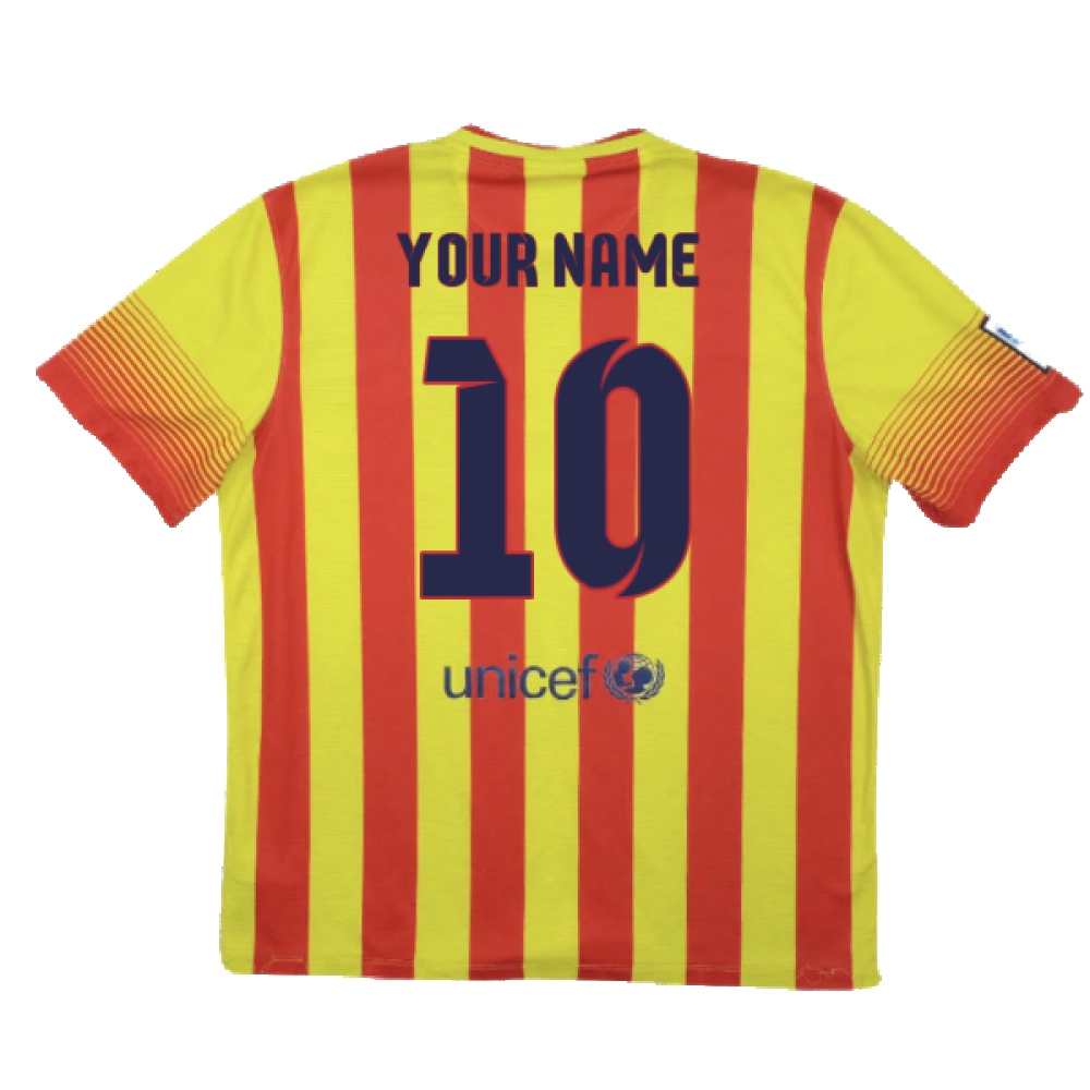 2013-2014 Barcelona Away Shirt (Your Name)