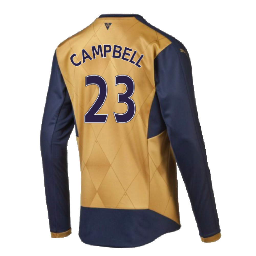 2015-2016 Arsenal Away Long Sleeve Shirt (CAMPBELL 23)