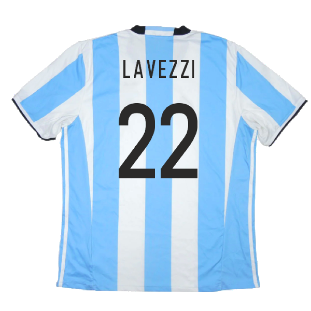 2016-2017 Argentina Home Shirt (Lavezzi 22)