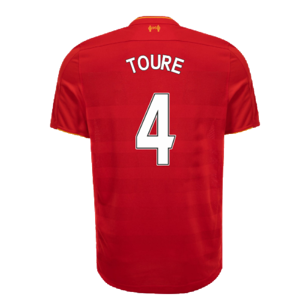 Liverpool 2016-17 Home Football Shirt (Excellent) (Toure 4)