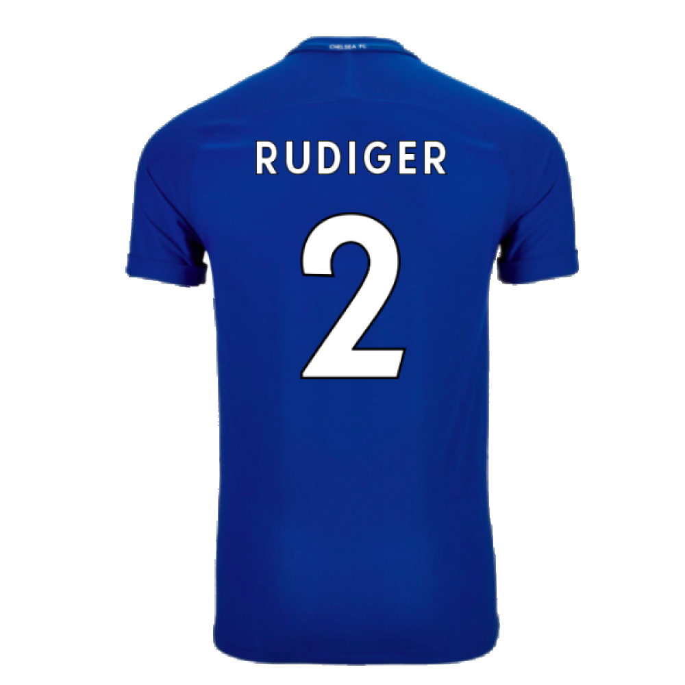 2017-2018 Chelsea Home Shirt (Rudiger 2)