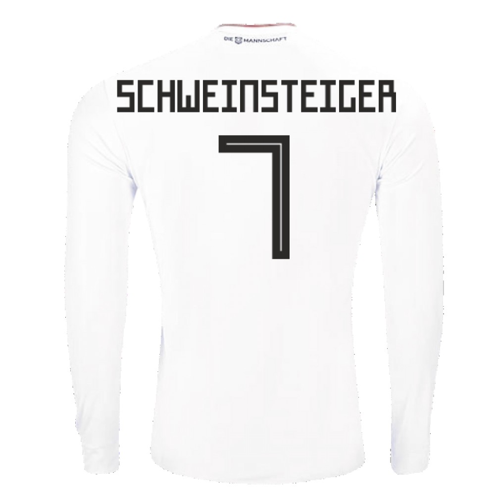 2017-2018 Germany Long Sleeve Home Shirt (Schweinsteiger 7)