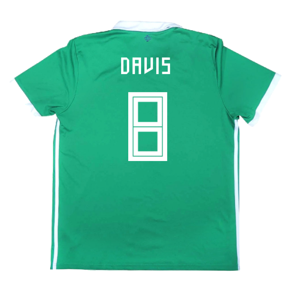 2017-2018 Northern Ireland Home Shirt ((Very Good) L) (Davis 8)