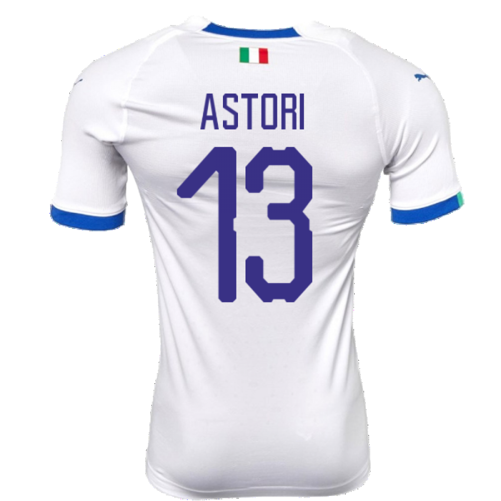 2018-2019 Italy Away evoKIT Away Shirt (Astori 13)